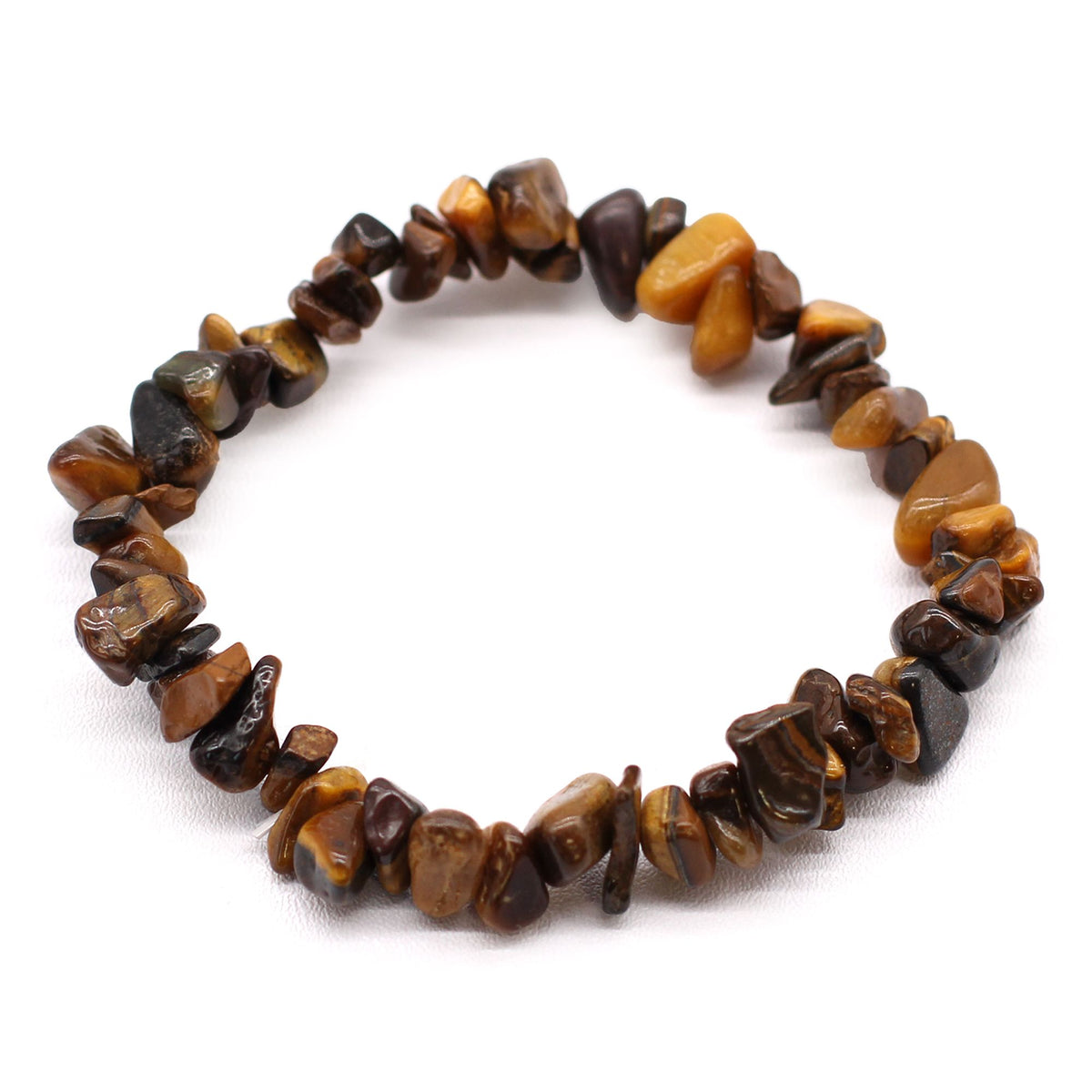Pulsera Fragmentos de Piedras Preciosas - Ojo de Tigre - Tienda Online de Productos Naturales y Ecológicos