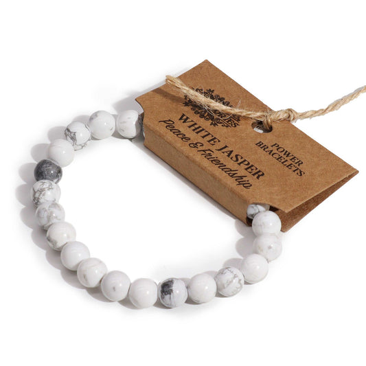 Brazalete de Energía - Jaspe blanco - Tienda Online de Productos Naturales y Ecológicos
