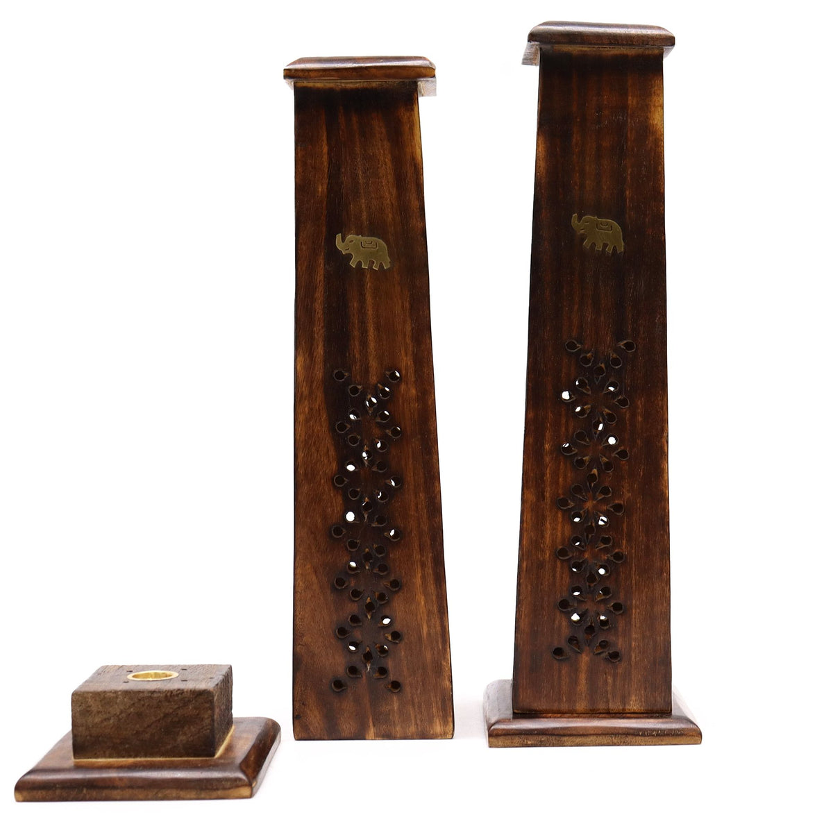 Box of 2 Tapered Incense Tower - Mango Wood - Tienda Online de Productos Naturales y Ecológicos