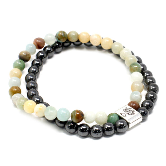 Pulsera de Piedras Preciosas Magnéticas - Amazonite - Tienda Online de Productos Naturales y Ecológicos