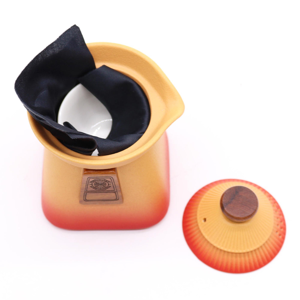 Juego de tetera Temple y tres tazas - Tierra Naranja - Tienda Online de Productos Naturales y Ecológicos