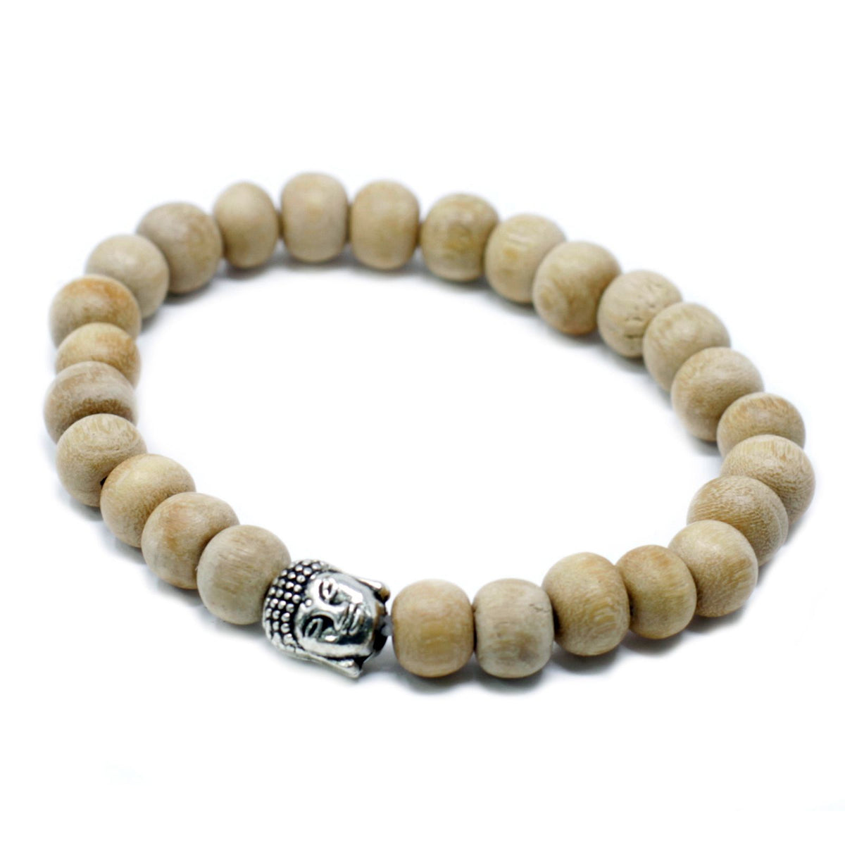 Cuentas de sandalia fragantes y brazalete Buddah - Tienda Online de Productos Naturales y Ecológicos