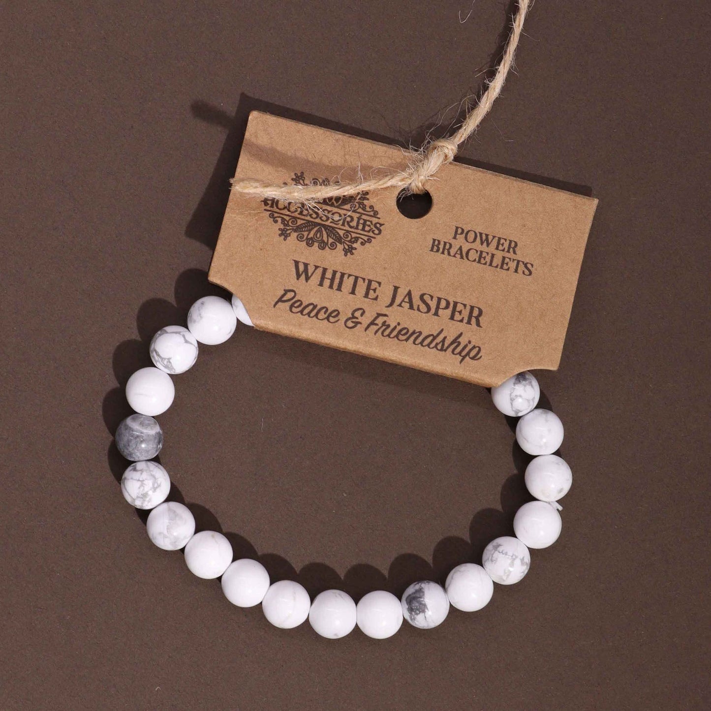 Brazalete de Energía - Jaspe blanco - Tienda Online de Productos Naturales y Ecológicos