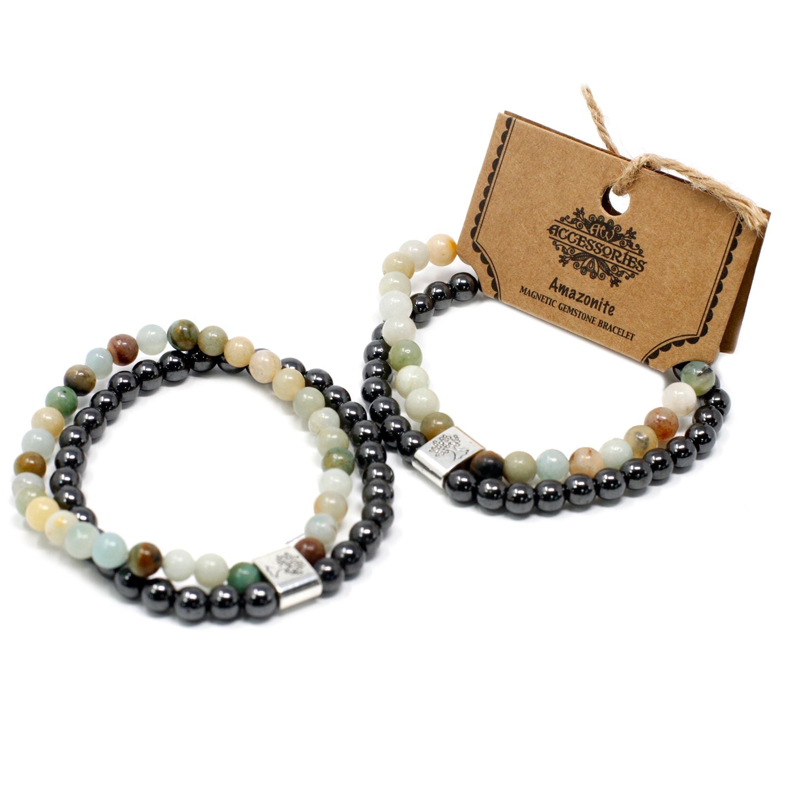 Pulsera de Piedras Preciosas Magnéticas - Amazonite - Tienda Online de Productos Naturales y Ecológicos