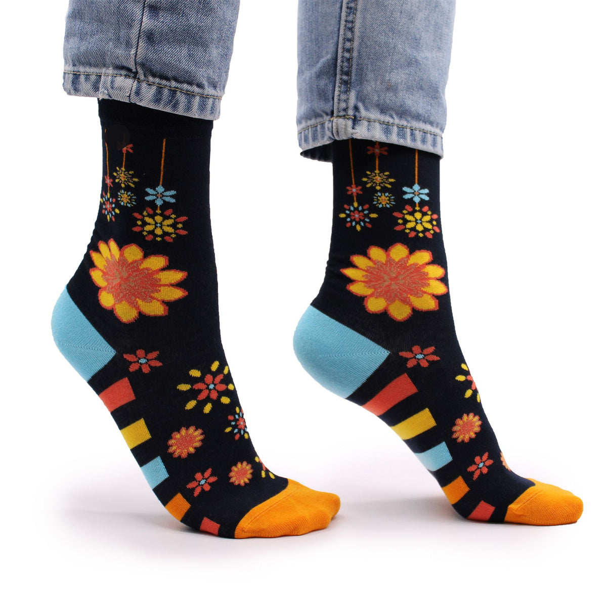 Calcetines Hop Hare Bamboo (S/M) - Flores de Mandala - Tienda Online de Productos Naturales y Ecológicos