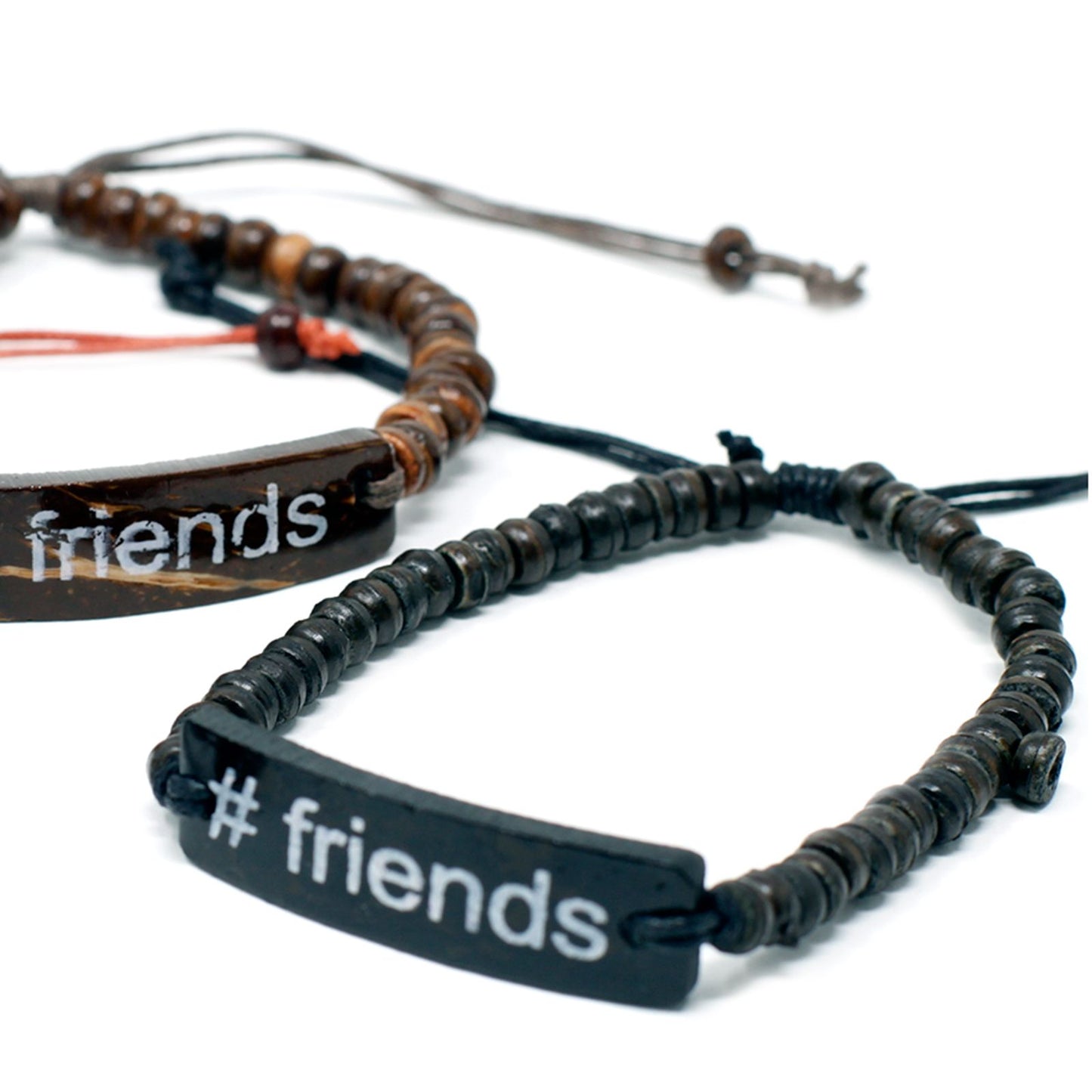 Brazaletes Coco Slogan - #Friends - Tienda Online de Productos Naturales y Ecológicos