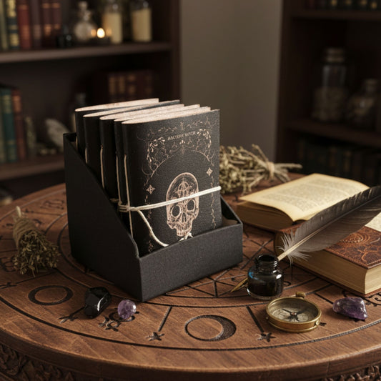 Cuadernos de rituales de brujas surtidos - Cuero (15,2 x 11,4 cm) - Vitrina - Tienda Online de Productos Naturales y Ecológicos
