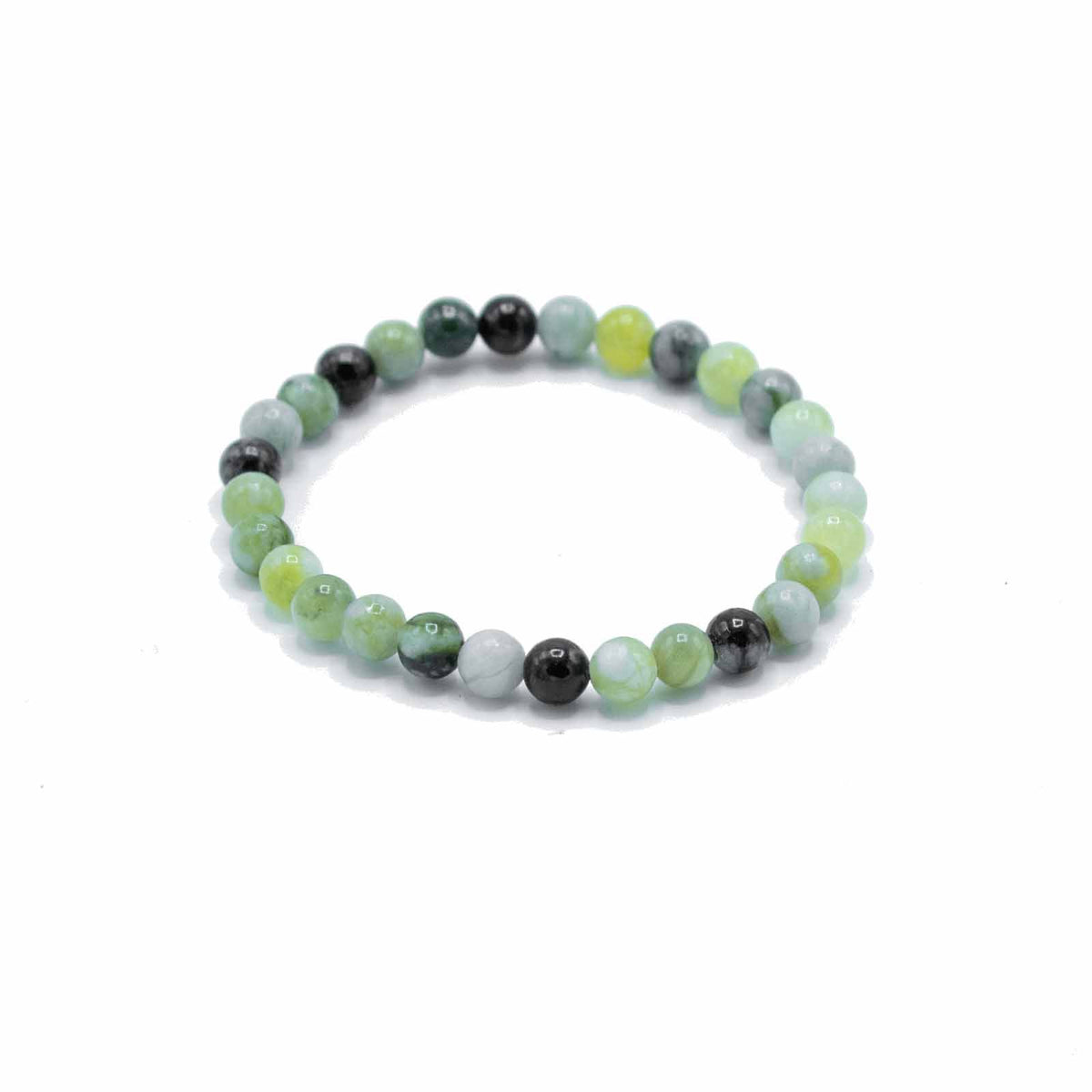 Pulsera de manifestación de piedras preciosas - Jade oliva - Curación - Tienda Online de Productos Naturales y Ecológicos