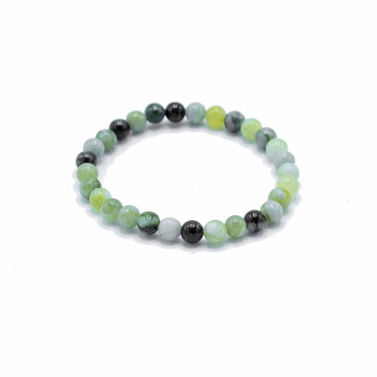 Pulsera de manifestación de piedras preciosas - Jade oliva - Curación - Tienda Online de Productos Naturales y Ecológicos