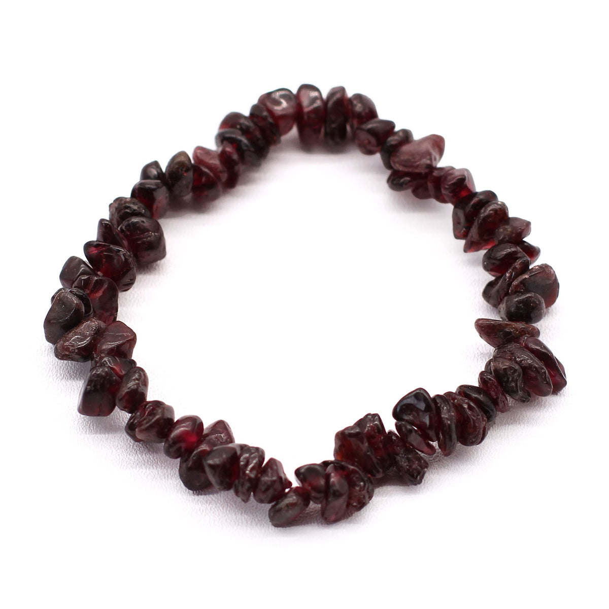 Pulsera Fragmentos de Piedras Preciosas - Granate de sangre - Tienda Online de Productos Naturales y Ecológicos