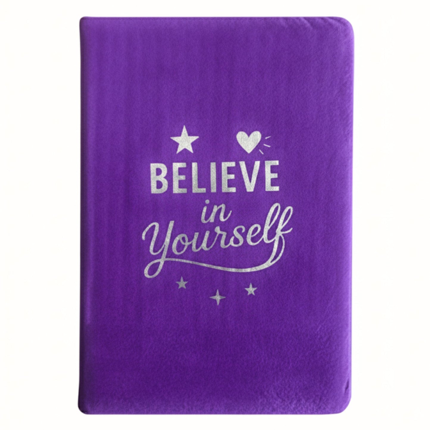 Cuaderno de Terciopelo Lavanda - 80 páginas - Cree en ti mismo