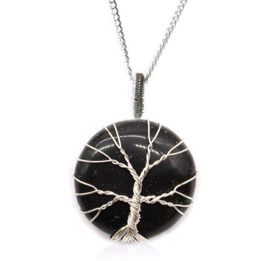Collar Árbol de la Vida - Ónix Negro - Tienda Online de Productos Naturales y Ecológicos