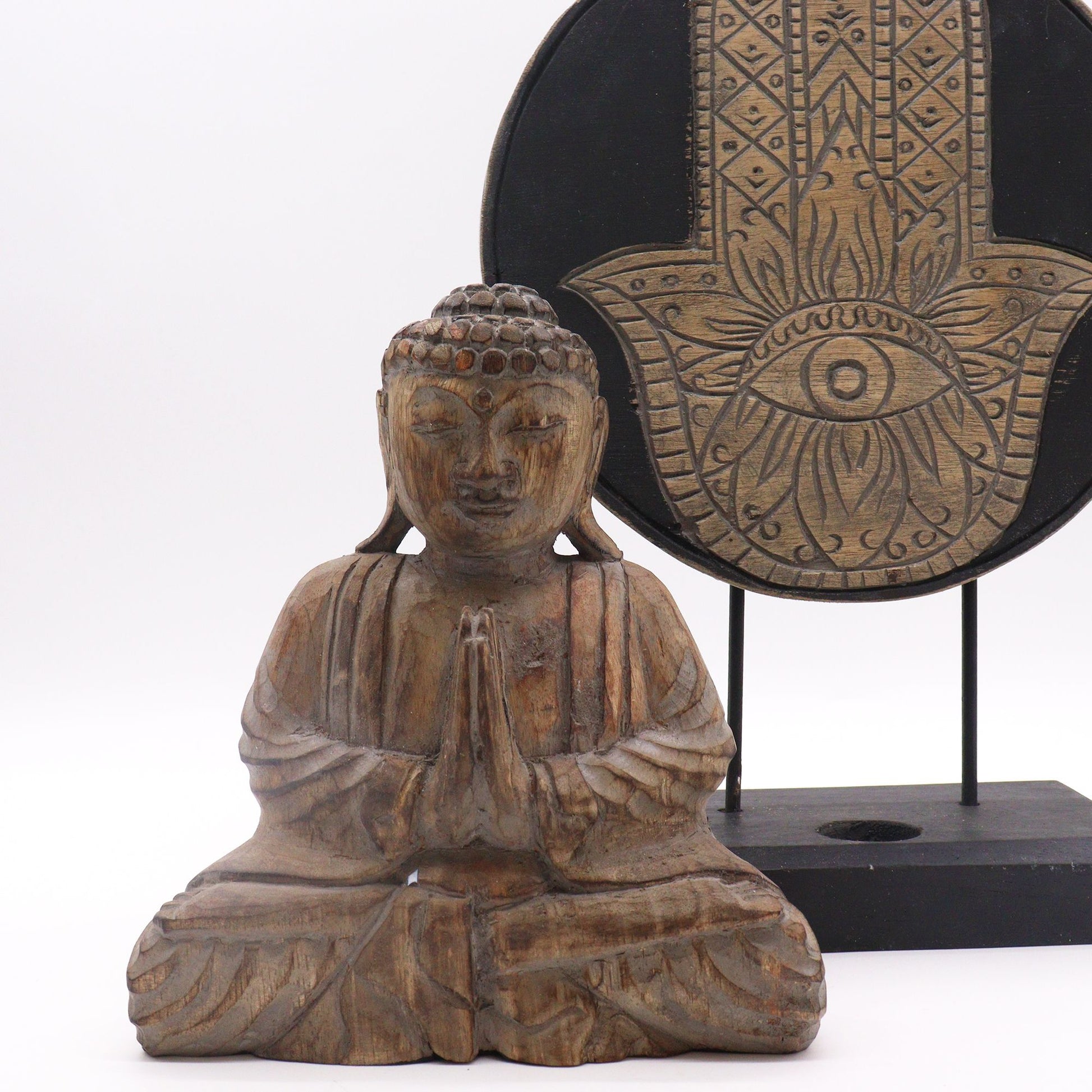 Buda Feng Shui Set - Hamsa - Gris - Tienda Online de Productos Naturales y Ecológicos