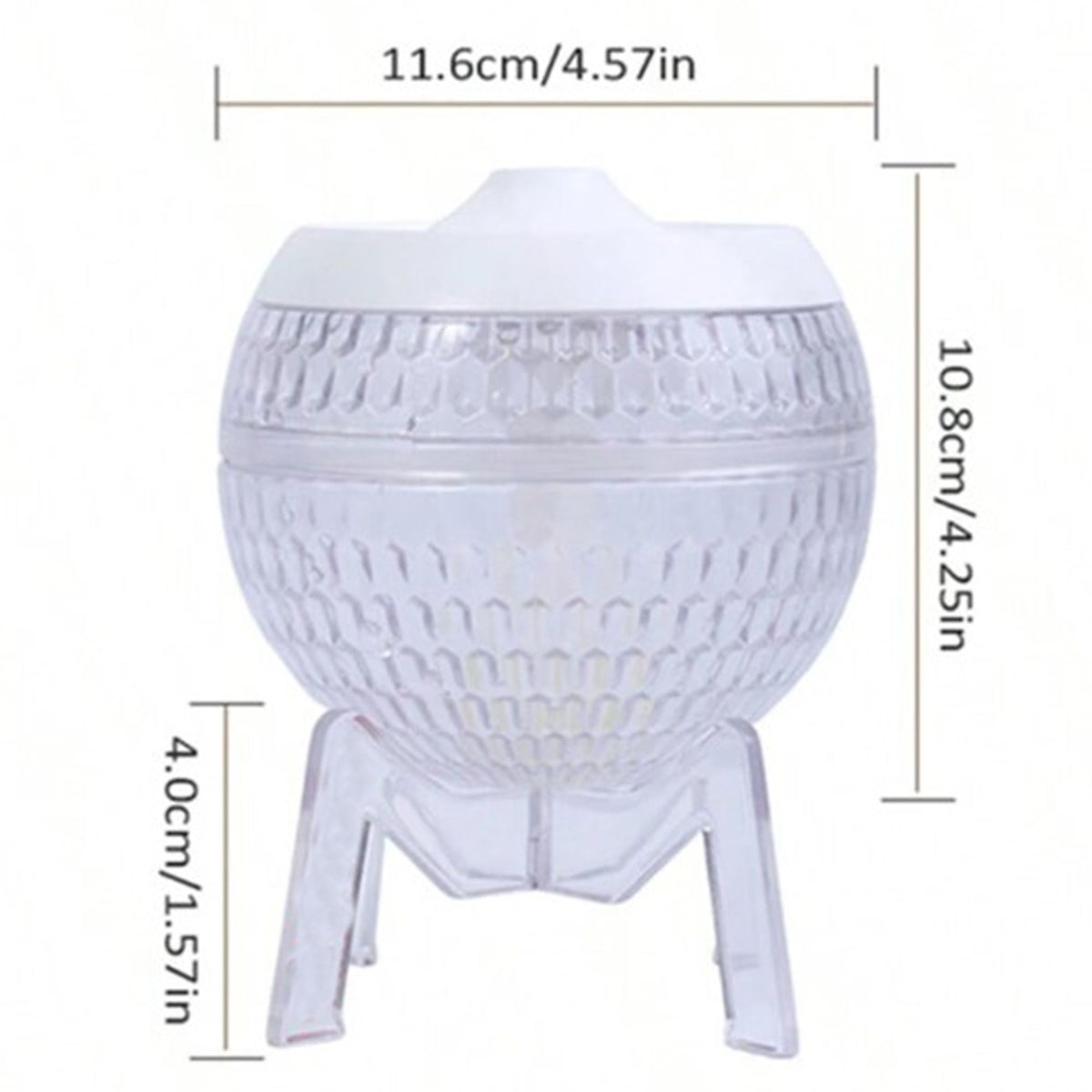 Difusor transparente Mondo Planet - USB - Cambio de color (luz abajo) - Tienda Online de Productos Naturales y Ecológicos