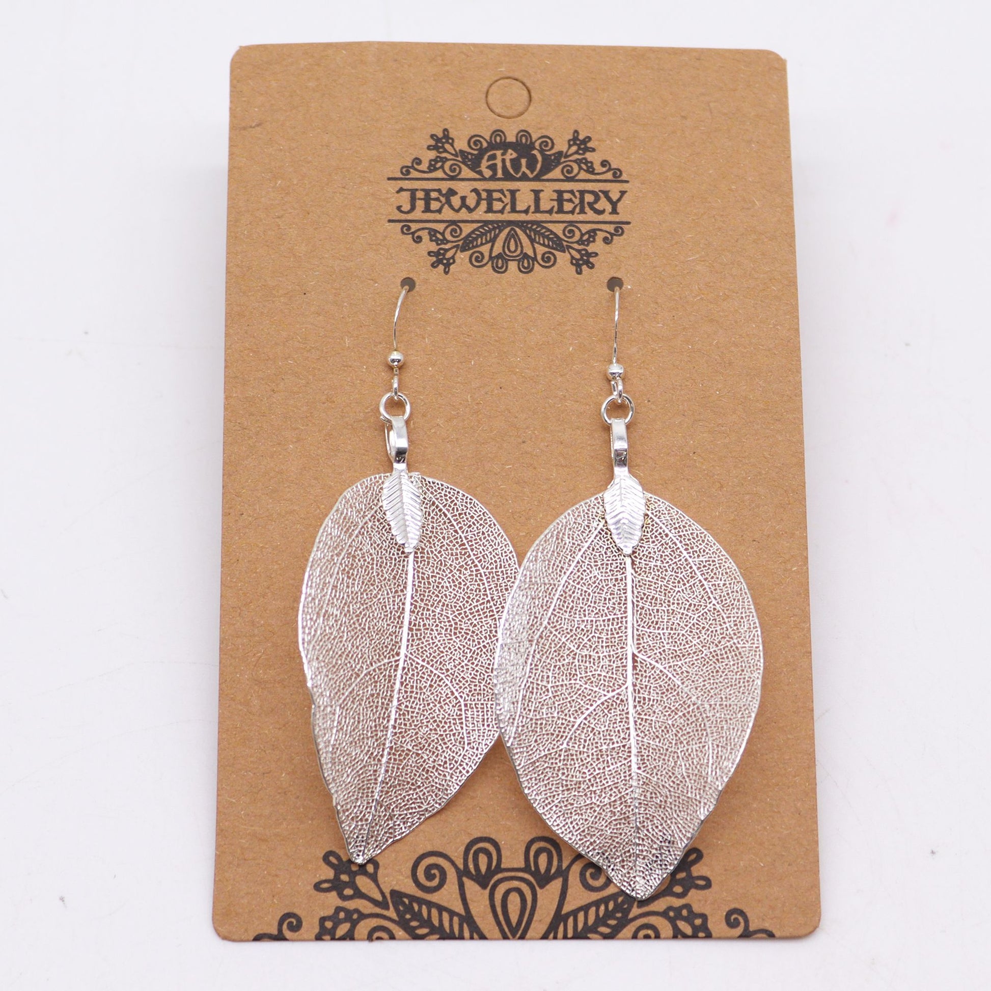 Pendientes - Hoja de valor - Plata - Tienda Online de Productos Naturales y Ecológicos