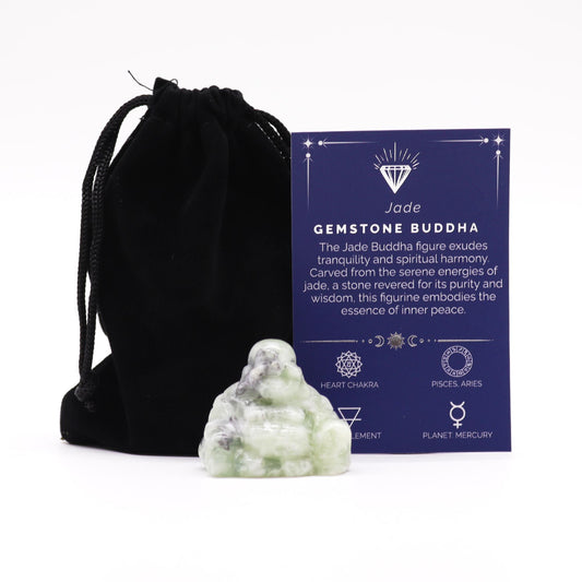 Gema Buda Pequeño - Jade 35x40x23mm - Tienda Online de Productos Naturales y Ecológicos