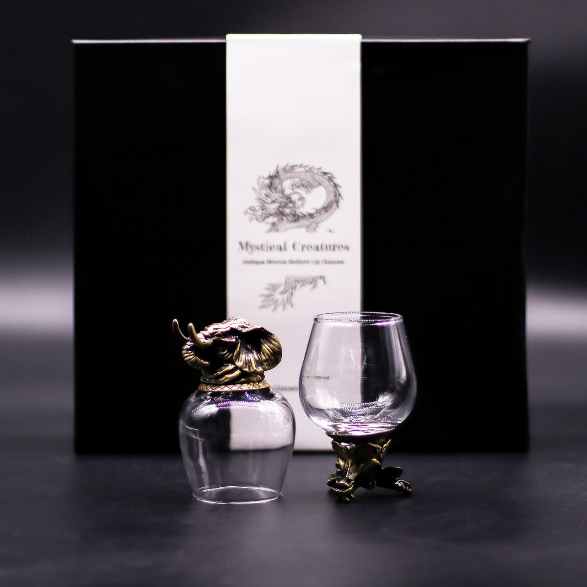 Set de regalo de 6 vasos (100 ml) - Criaturas Místicas - Bronce Antiguo - Tienda Online de Productos Naturales y Ecológicos