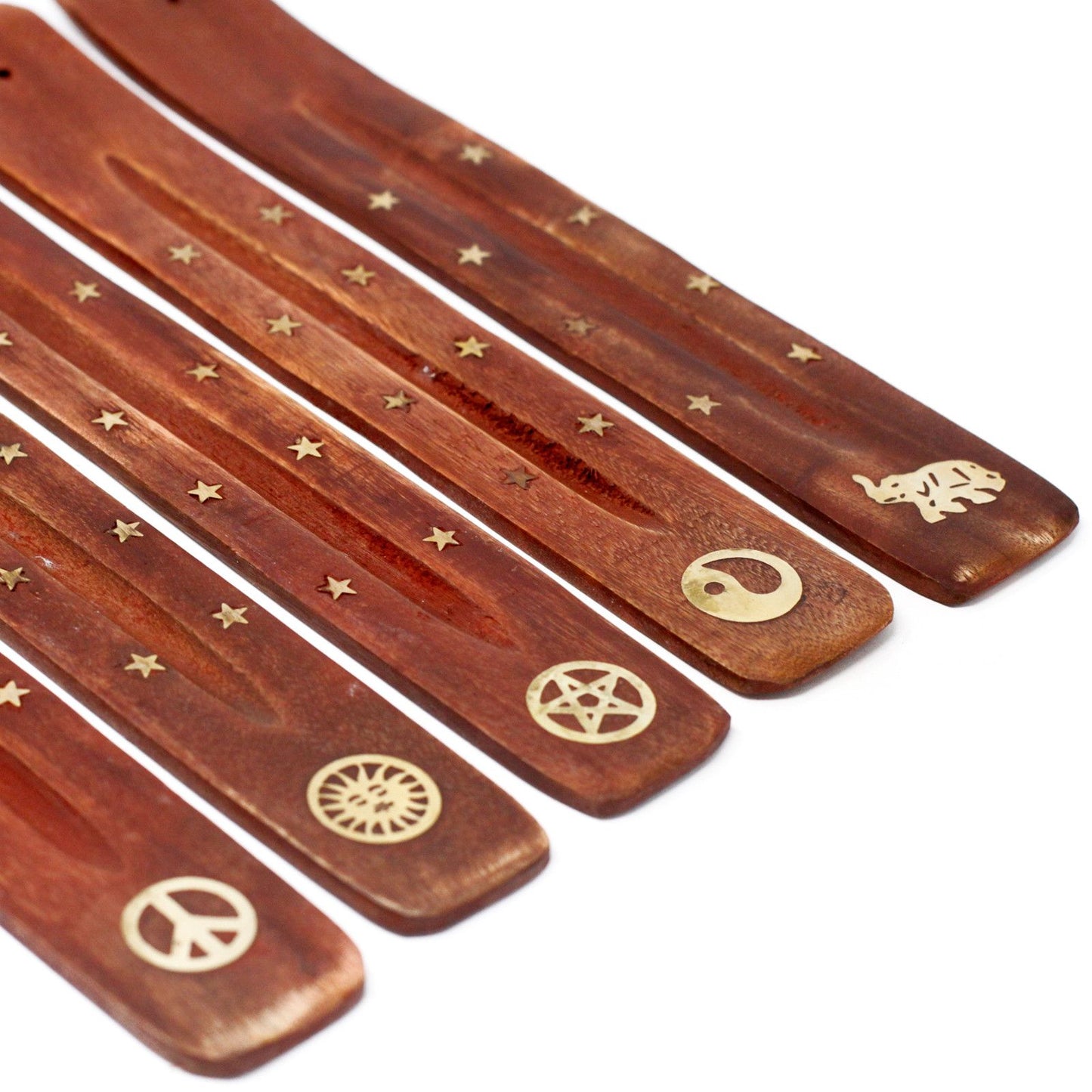 Brass Inlaid Ashcatcher - Mango Wood - Tienda Online de Productos Naturales y Ecológicos