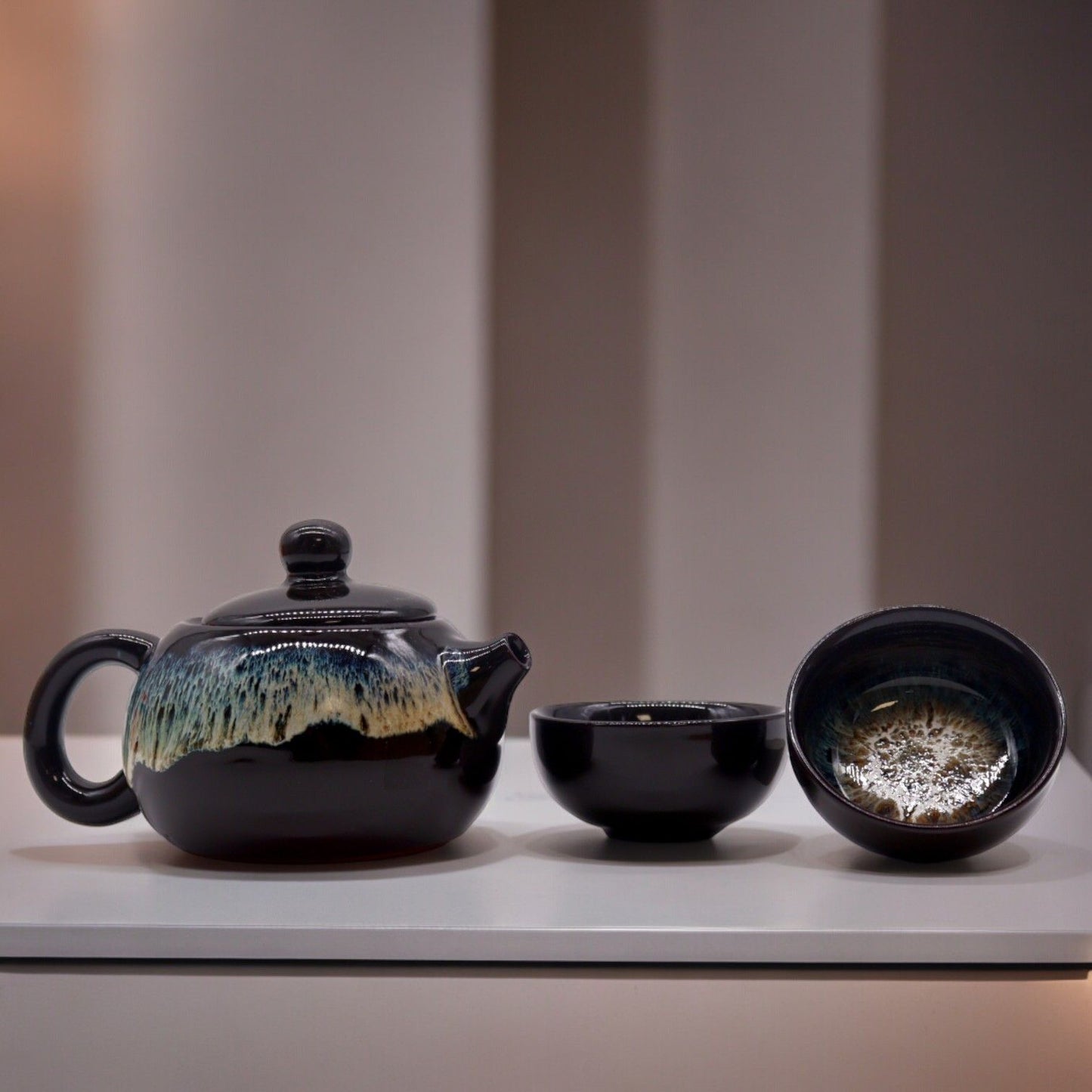 Set de Tetera - Esmaltado Negro - Tetera & Dos Tazas - Tienda Online de Productos Naturales y Ecológicos