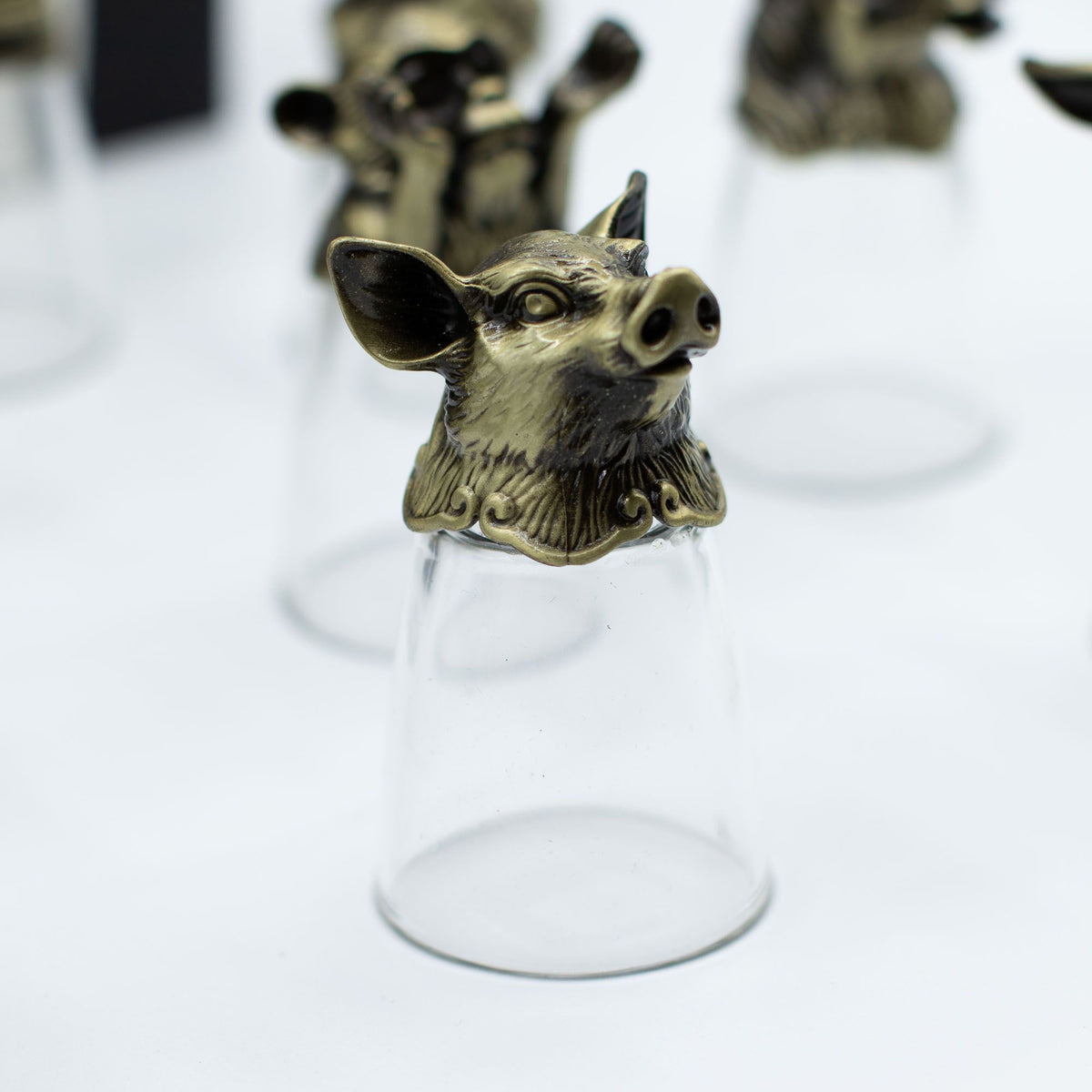 Vasos de chupito Bottom Up (25ml) - Bosque y Criaturas Místicas - Bronce Antiguo - Tienda Online de Productos Naturales y Ecológicos