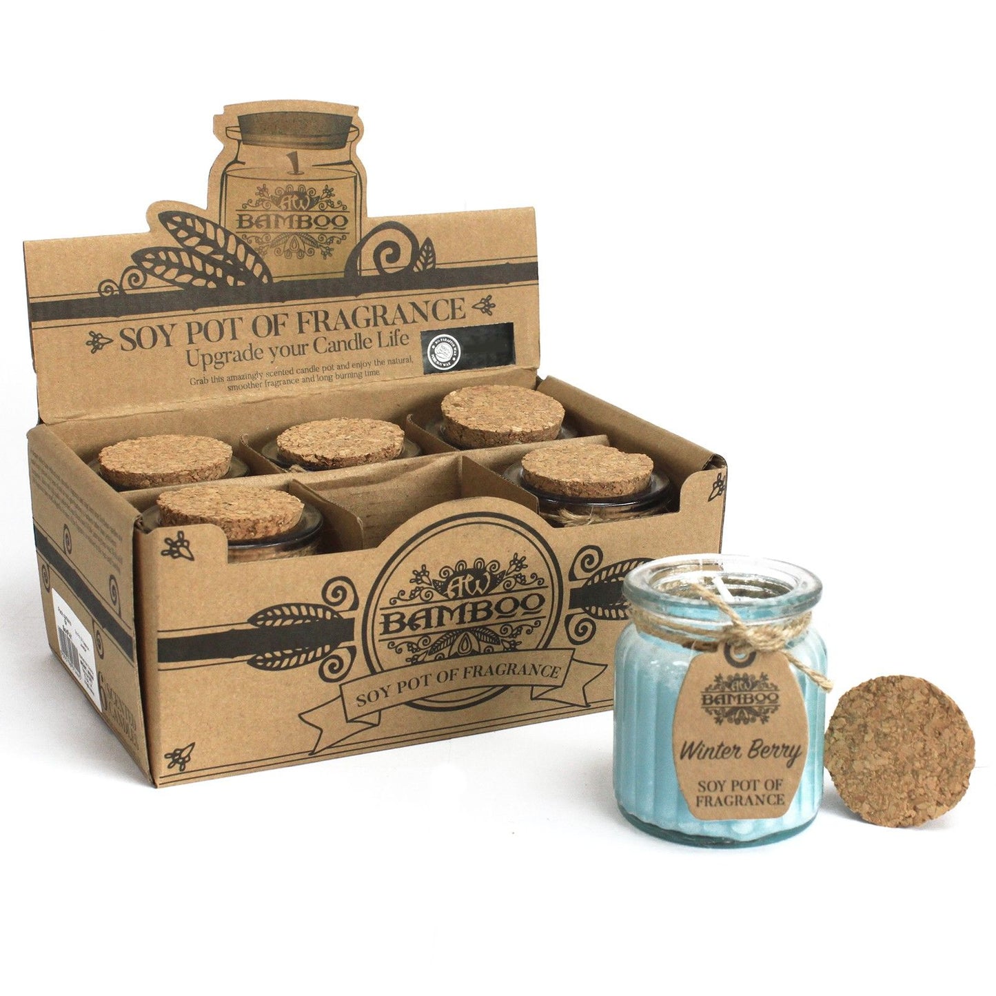 Vela Aromática de Cera de Soja – Ecológica, Natural y de Larga Duración - Baya de Invierno