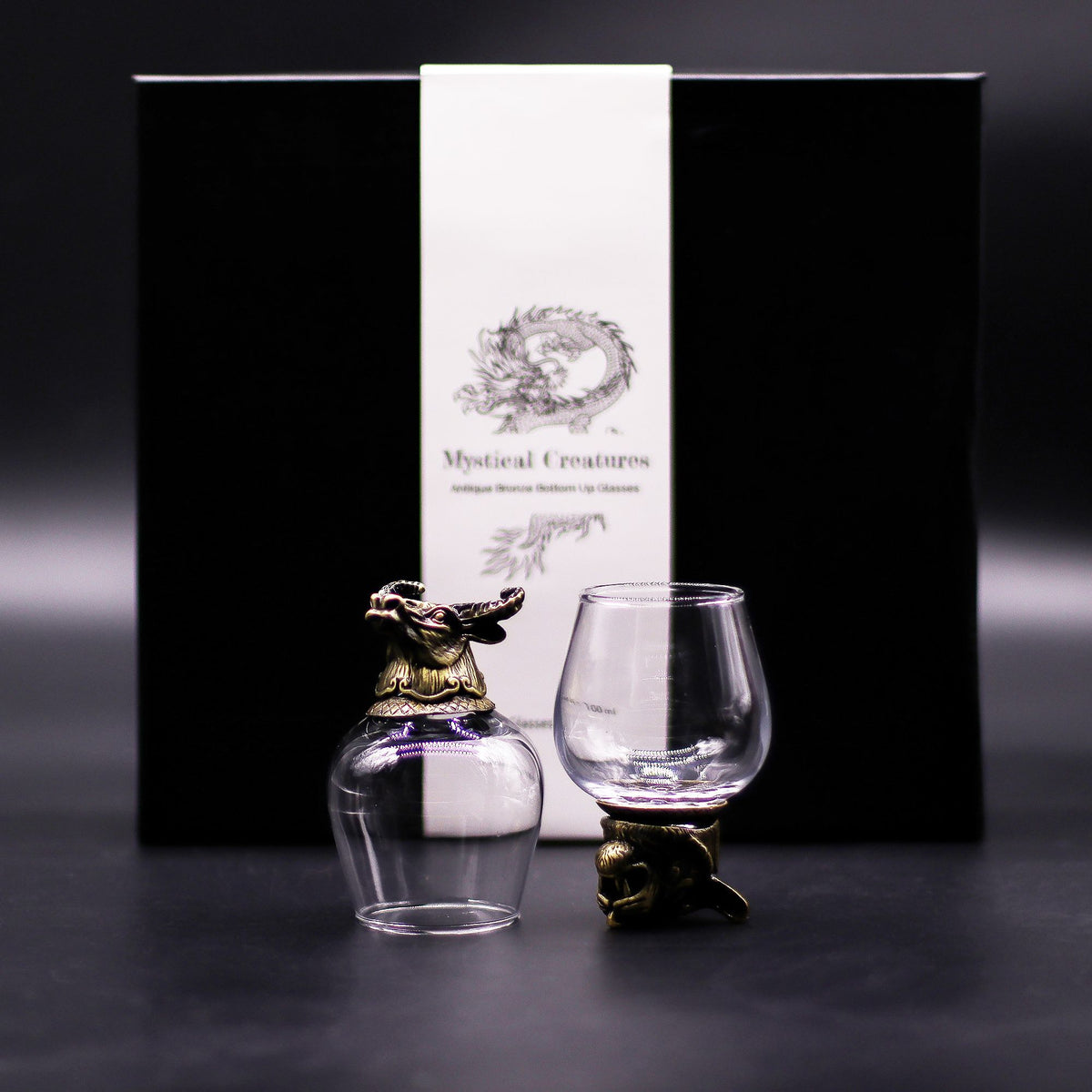 Set de regalo de 6 vasos (100 ml) - Criaturas Místicas - Bronce Antiguo - Tienda Online de Productos Naturales y Ecológicos