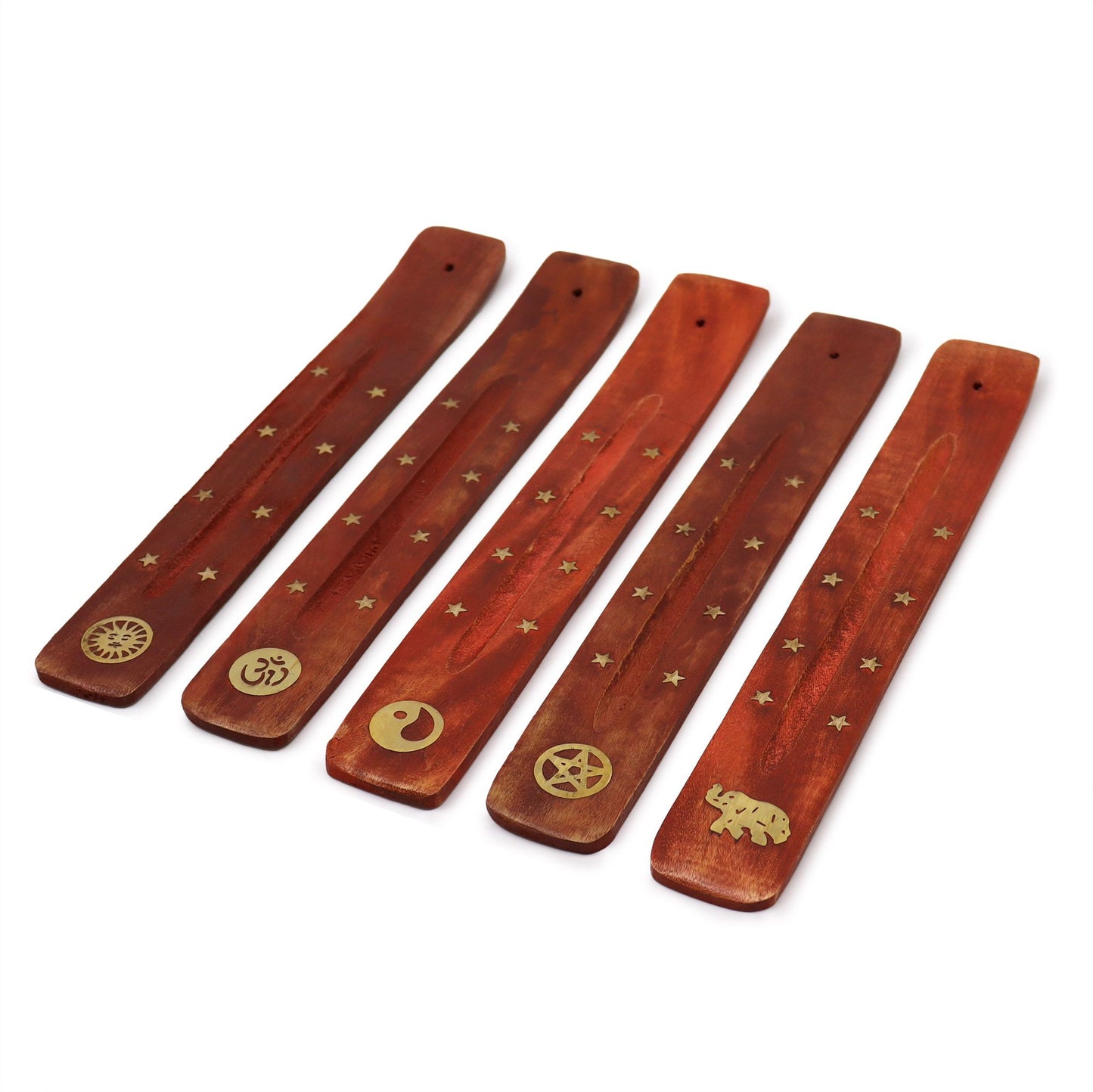 Brass Inlaid Ashcatcher - Mango Wood - Tienda Online de Productos Naturales y Ecológicos