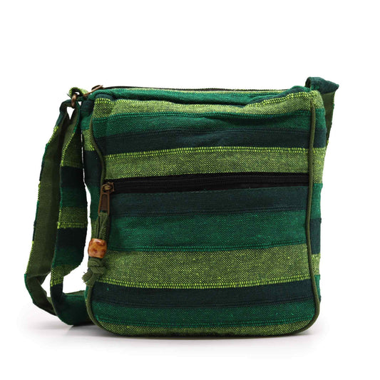 Bolsa Bandolera Nepal (Correa Ajustable) - Verde Bosque - Tienda Online de Productos Naturales y Ecológicos