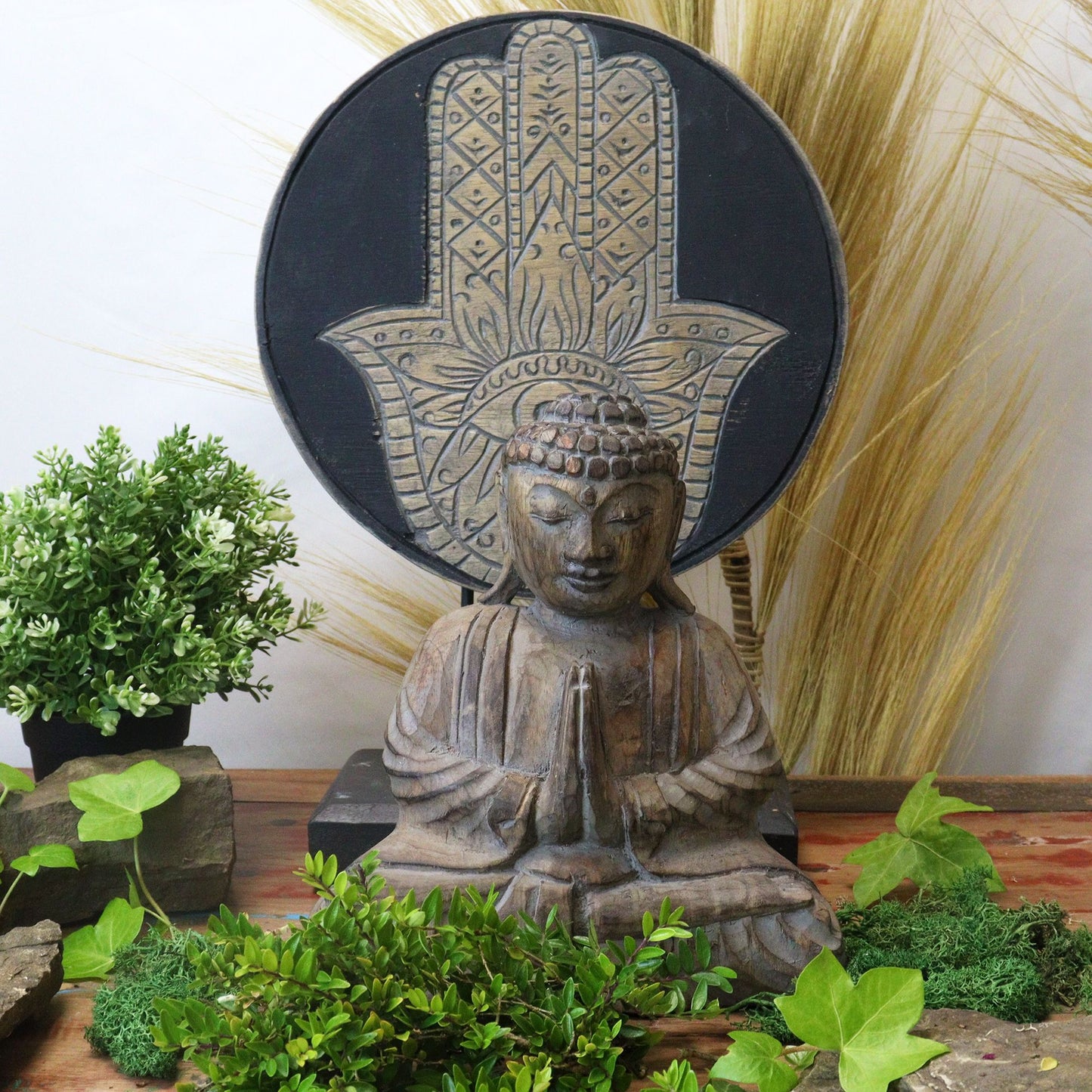 Buda Feng Shui Set - Hamsa - Gris - Tienda Online de Productos Naturales y Ecológicos