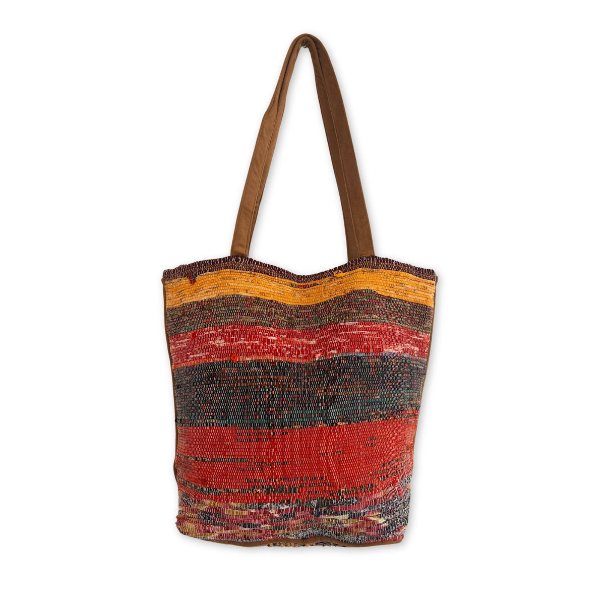 Bolso Grande de Tapetes Reciclados - Atardecer - Tienda Online de Productos Naturales y Ecológicos