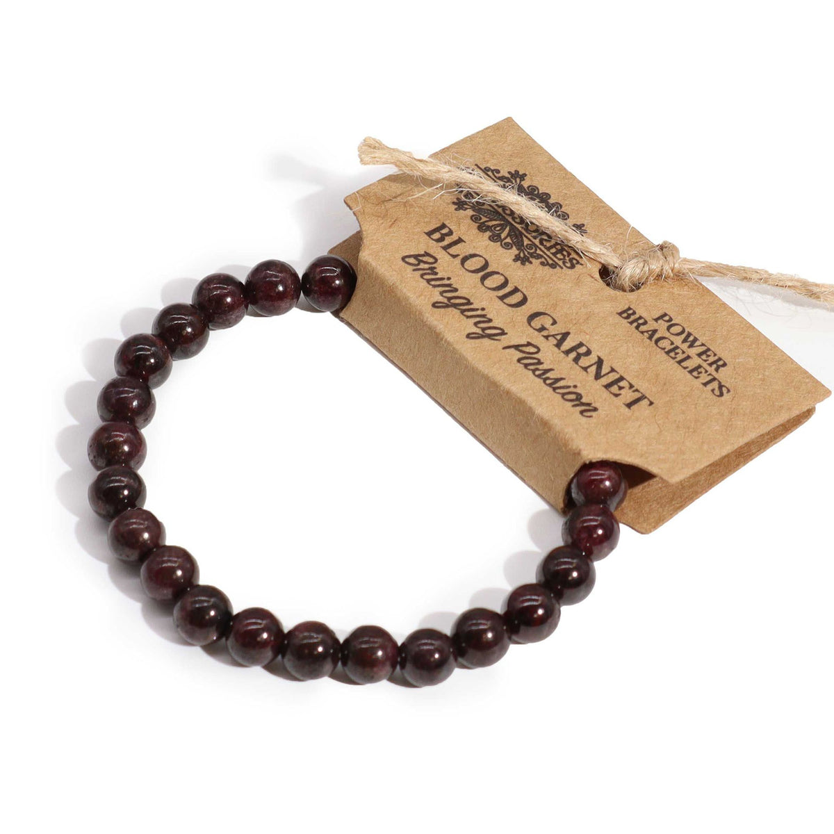 Brazalete de Energía - Granate de sangre - Tienda Online de Productos Naturales y Ecológicos