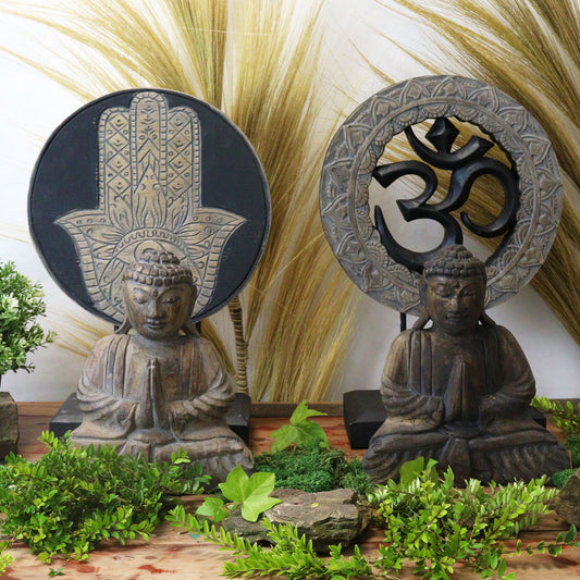 Buda Feng Shui Set - Hamsa - Gris - Tienda Online de Productos Naturales y Ecológicos