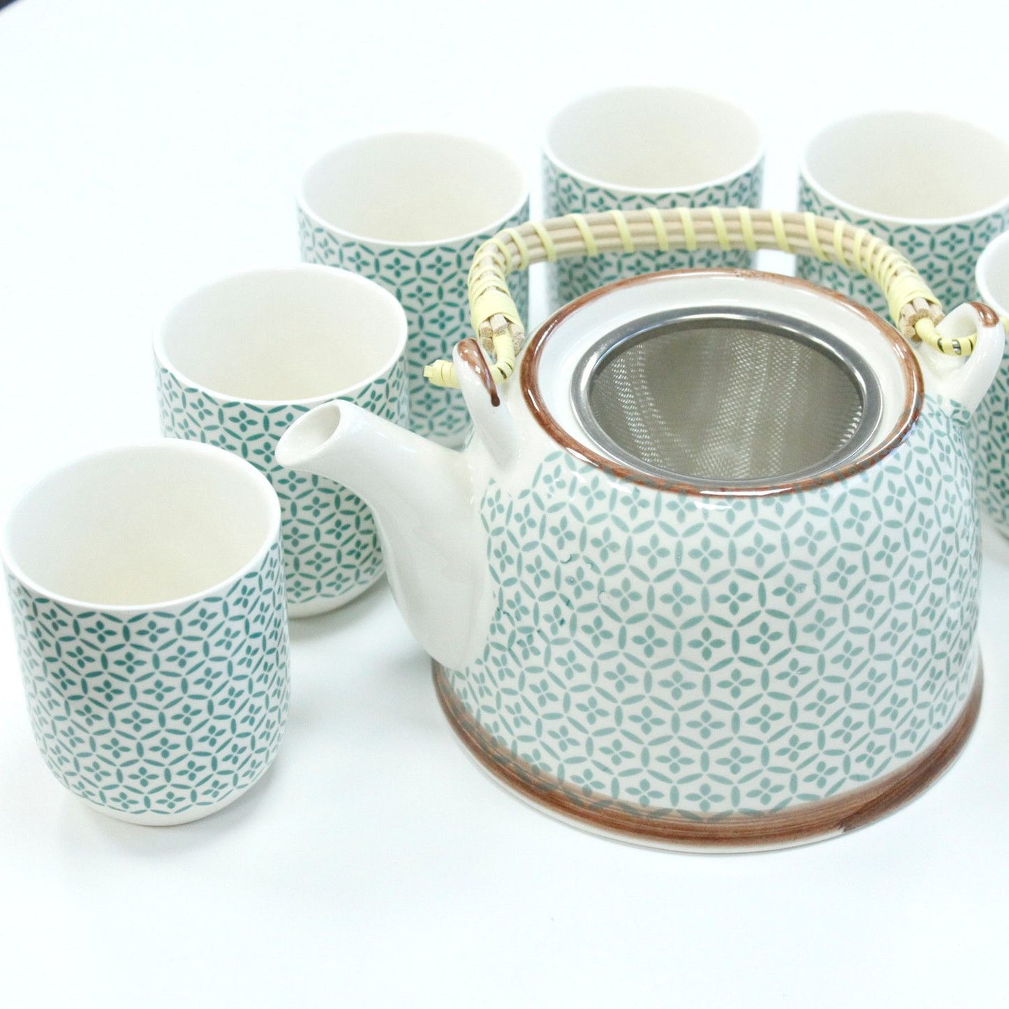 Set de tetera - Mosaico verde - Tienda Online de Productos Naturales y Ecológicos
