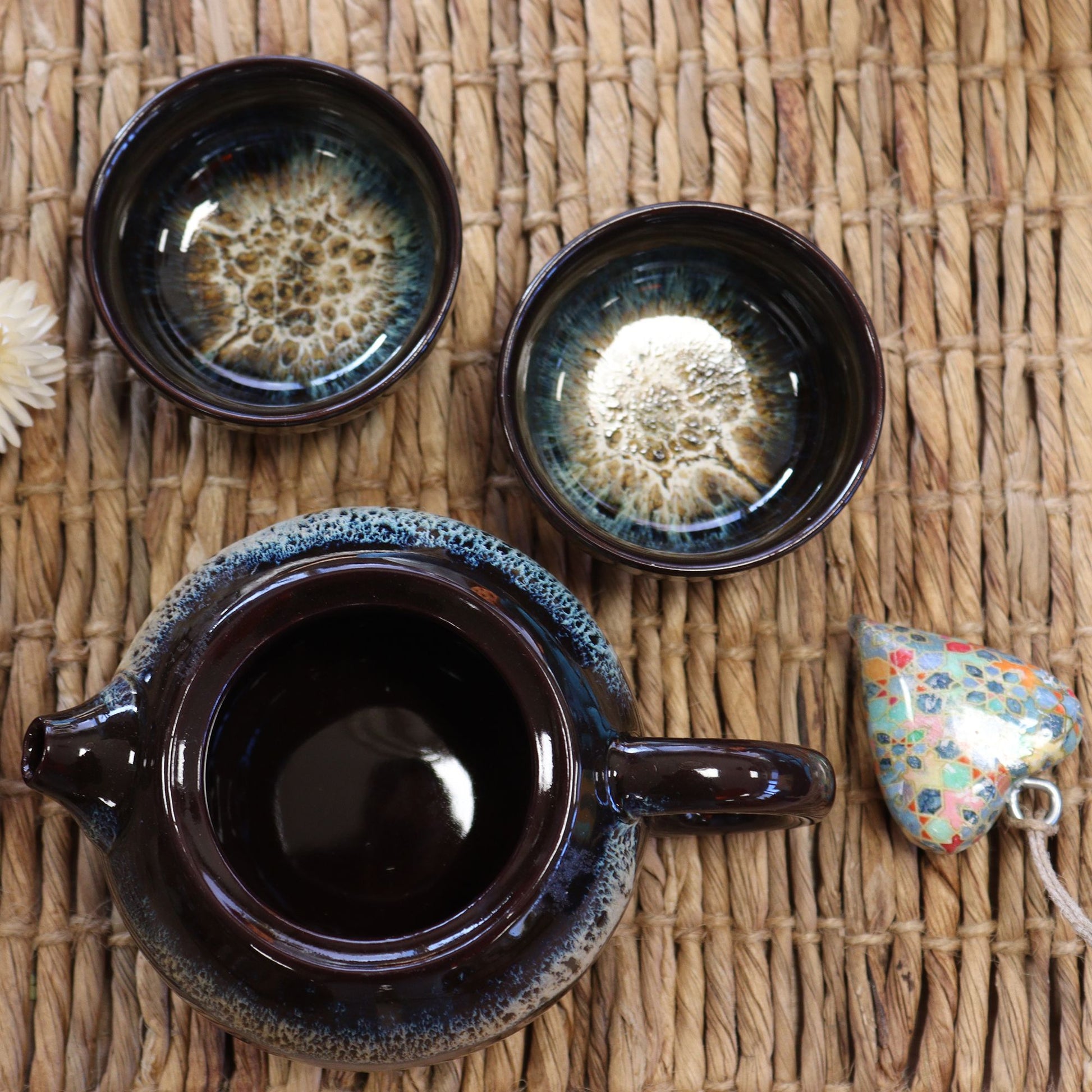 Set de Tetera - Esmaltado Negro - Tetera & Dos Tazas - Tienda Online de Productos Naturales y Ecológicos