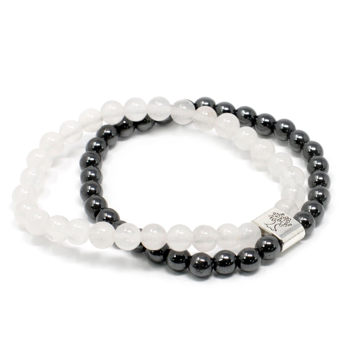 Pulsera de Piedras Preciosas Magnéticas - Cuarzo Blanco - Tienda Online de Productos Naturales y Ecológicos