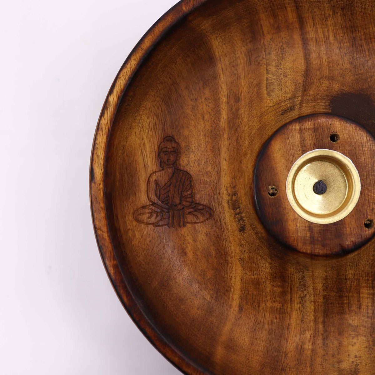 Disco porta incienso para conos y varillas - Buda - Tienda Online de Productos Naturales y Ecológicos