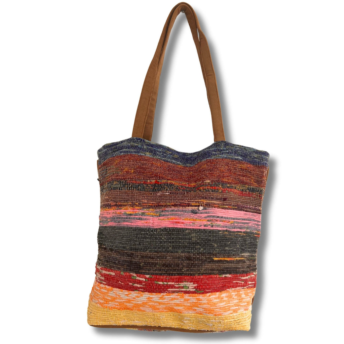 Bolso Grande de Tapetes Reciclados - Tonos Lavanda - Tienda Online de Productos Naturales y Ecológicos