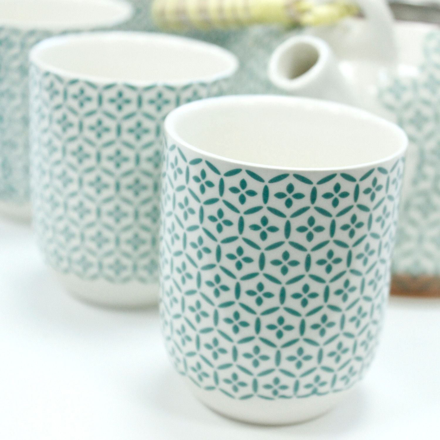 Set de tetera - Mosaico verde - Tienda Online de Productos Naturales y Ecológicos