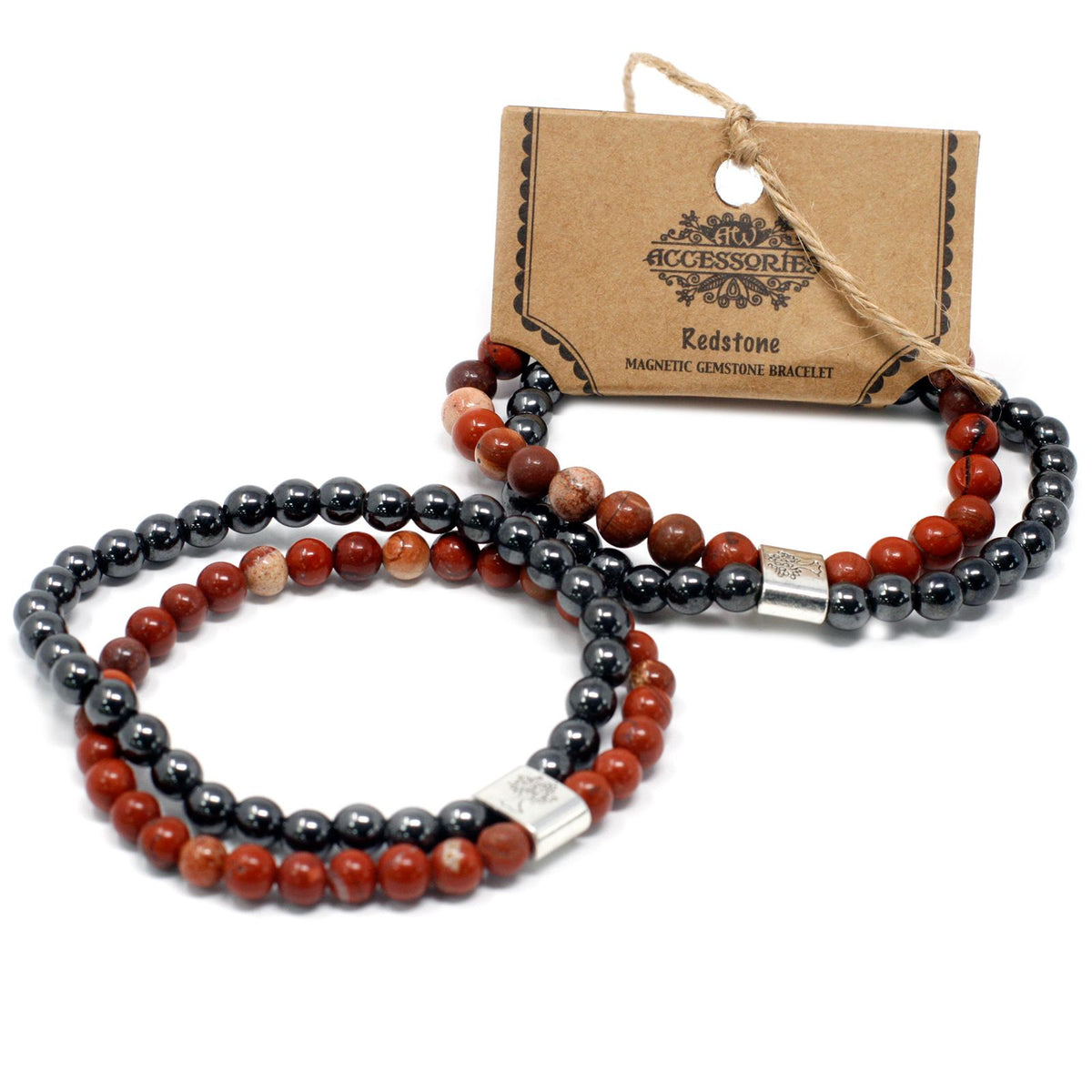 Pulsera de Piedras Preciosas Magnéticas - Piedra Roja - Tienda Online de Productos Naturales y Ecológicos