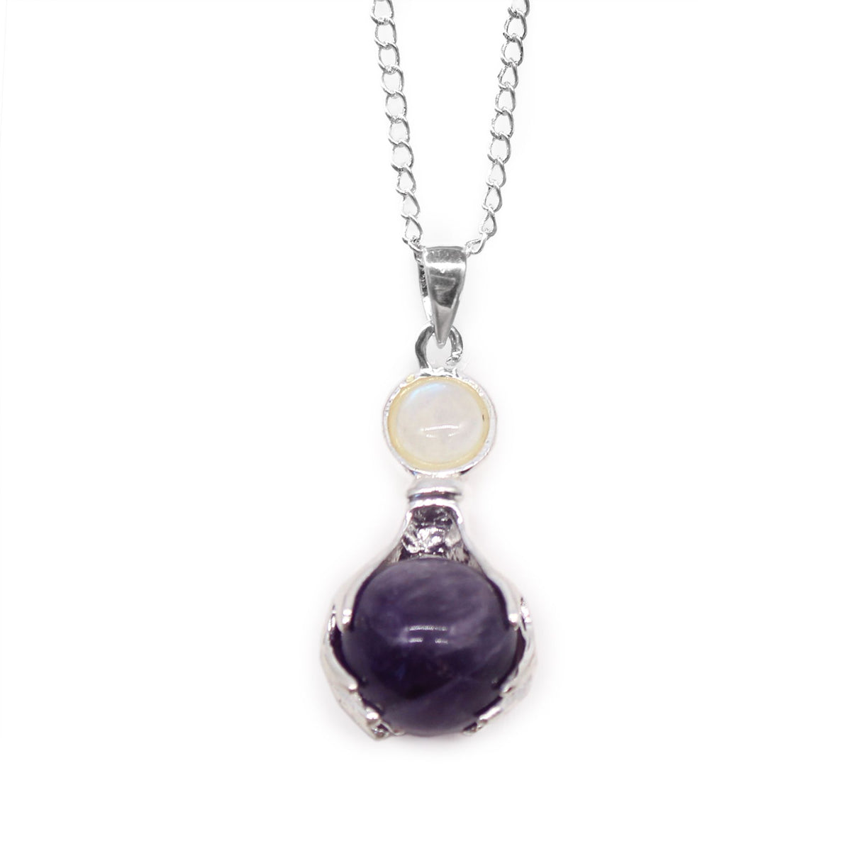 Colgante de Manos Curativas de Piedras Preciosas - Amatista - Tienda Online de Productos Naturales y Ecológicos