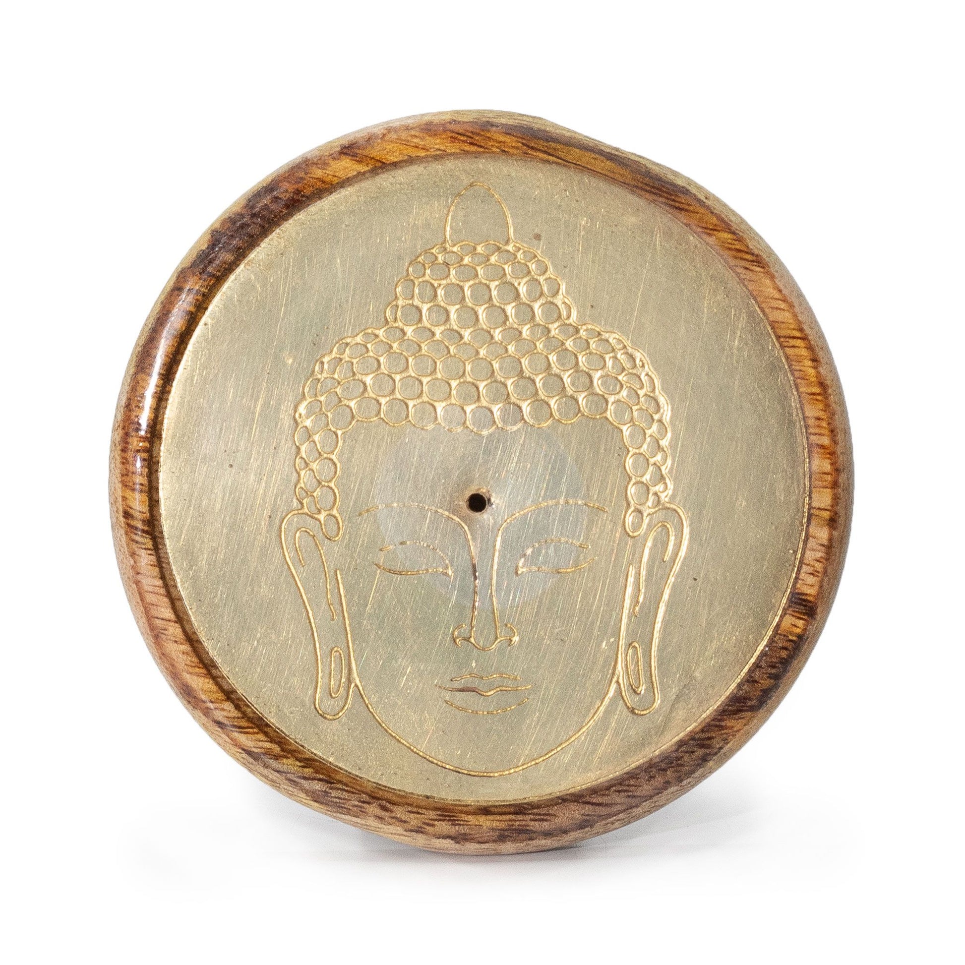 Oro sobre madera de mango - Cabeza de Buda - Tienda Online de Productos Naturales y Ecológicos