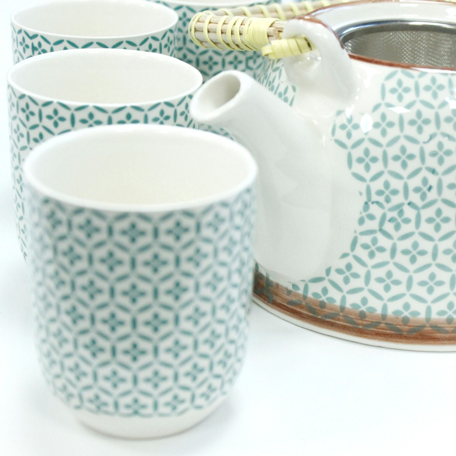 Set de tetera - Mosaico verde - Tienda Online de Productos Naturales y Ecológicos