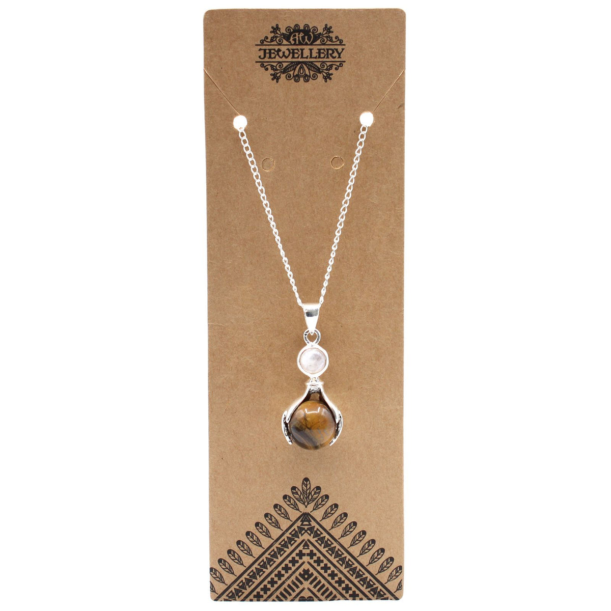Colgante de Manos Curativas de Piedras Preciosas - Ojo de Tigre - Tienda Online de Productos Naturales y Ecológicos