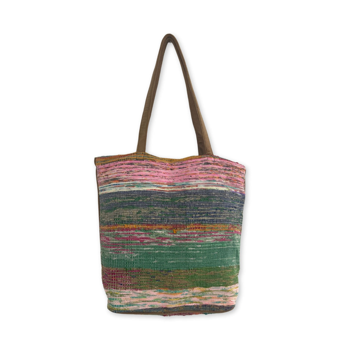 Bolso Grande de Tapetes Reciclados - Tonos Rosa - Tienda Online de Productos Naturales y Ecológicos