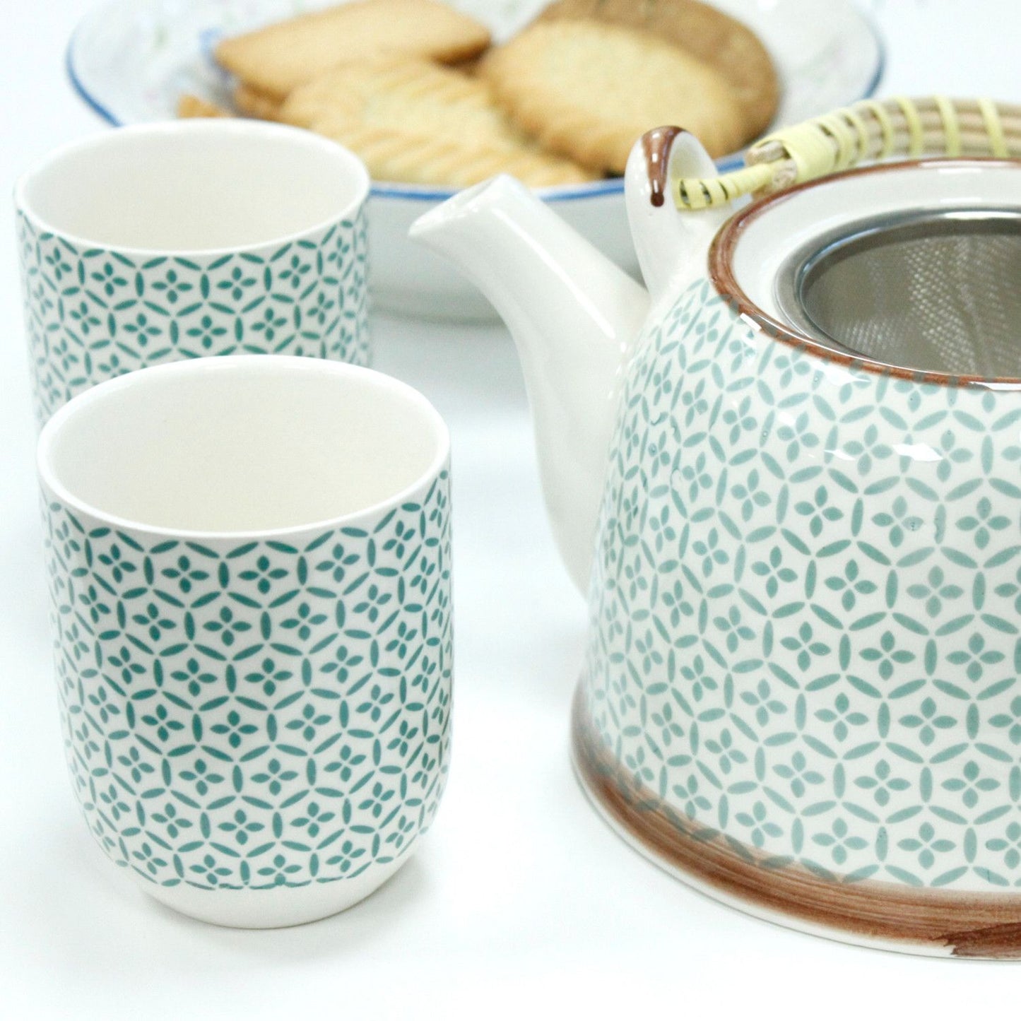 Set de tetera - Mosaico verde - Tienda Online de Productos Naturales y Ecológicos