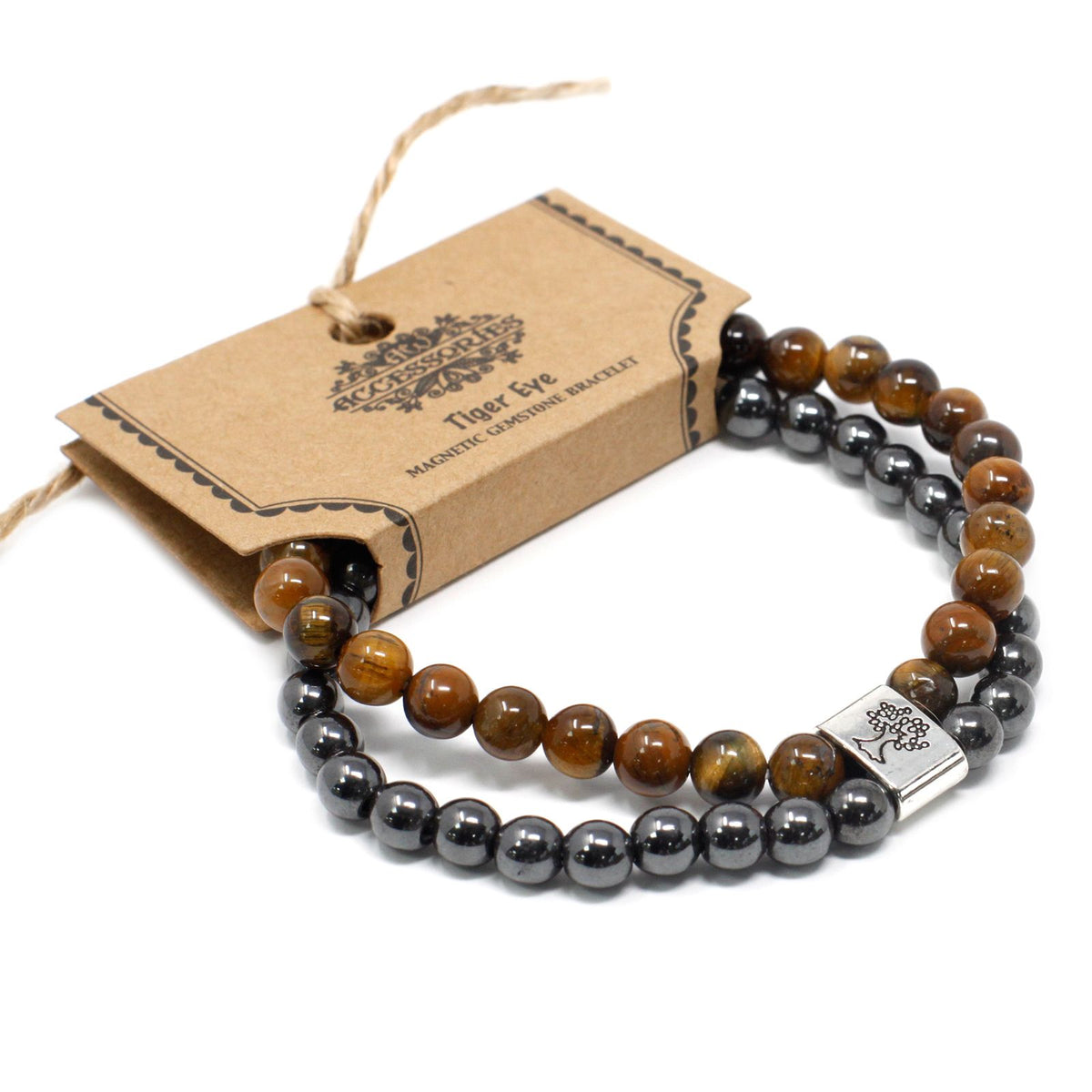 Pulsera de Piedras Preciosas Magnéticas - Ojo de Tigre - Tienda Online de Productos Naturales y Ecológicos
