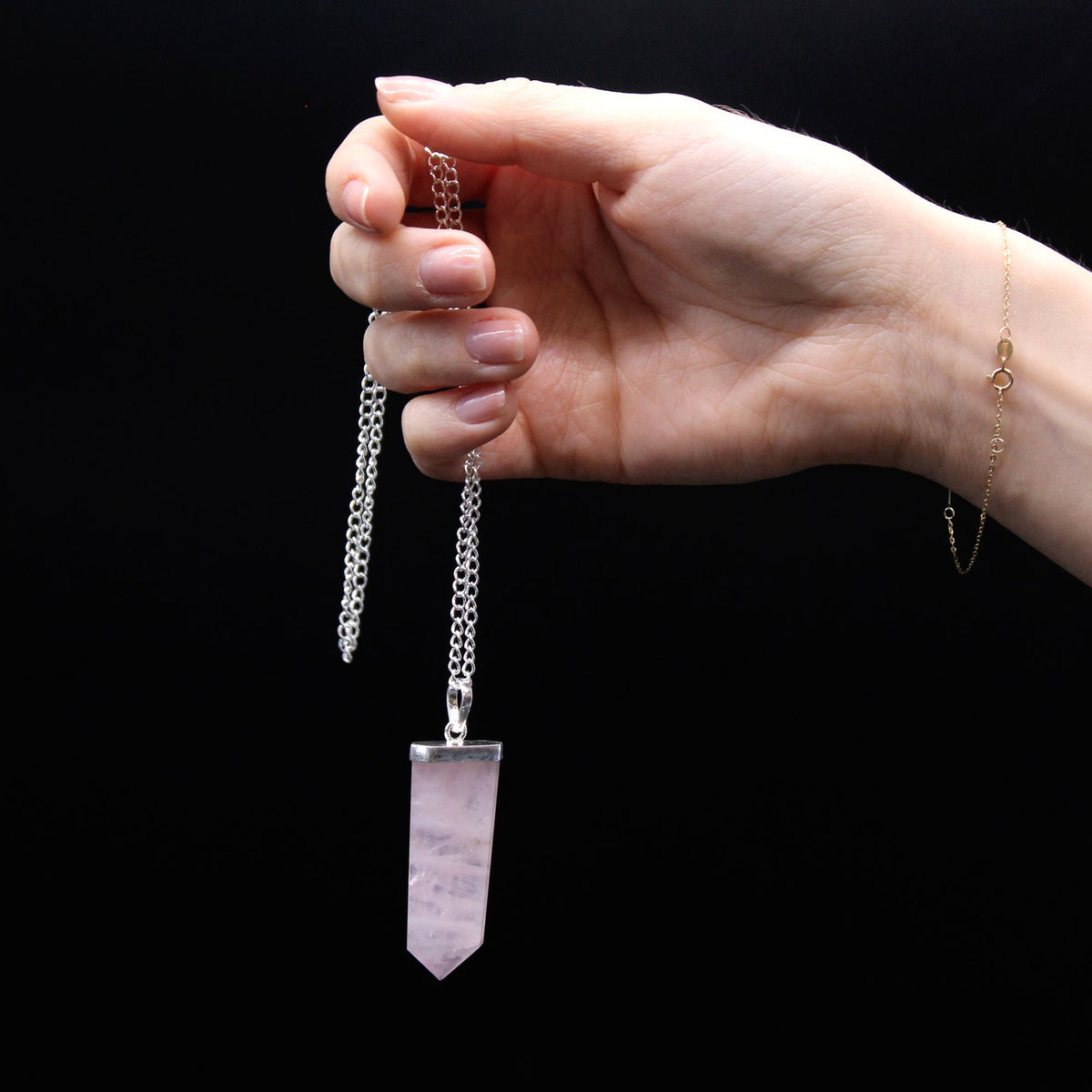 Colgante Plano Piedra Preciosa - Ágata Negra - Tienda Online de Productos Naturales y Ecológicos