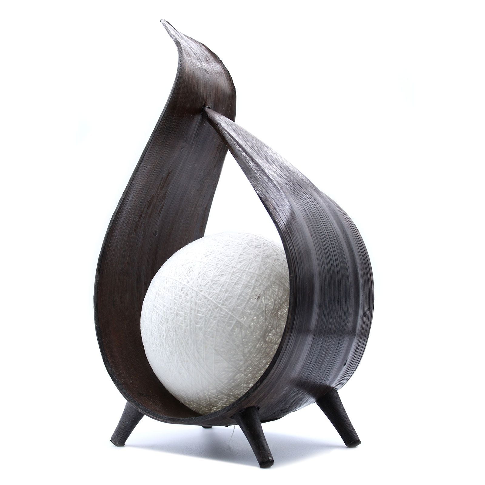 Lámpara de Coco Natural - Envoltura Torcida Chocolate - Tienda Online de Productos Naturales y Ecológicos