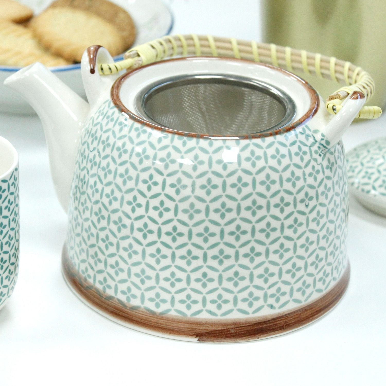 Set de tetera - Mosaico verde - Tienda Online de Productos Naturales y Ecológicos