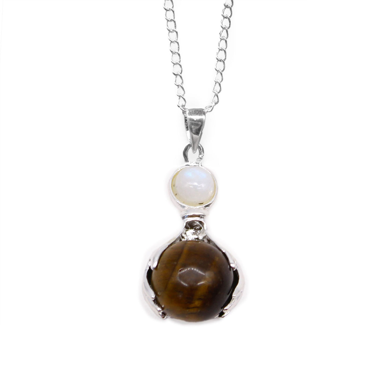 Colgante de Manos Curativas de Piedras Preciosas - Ojo de Tigre - Tienda Online de Productos Naturales y Ecológicos